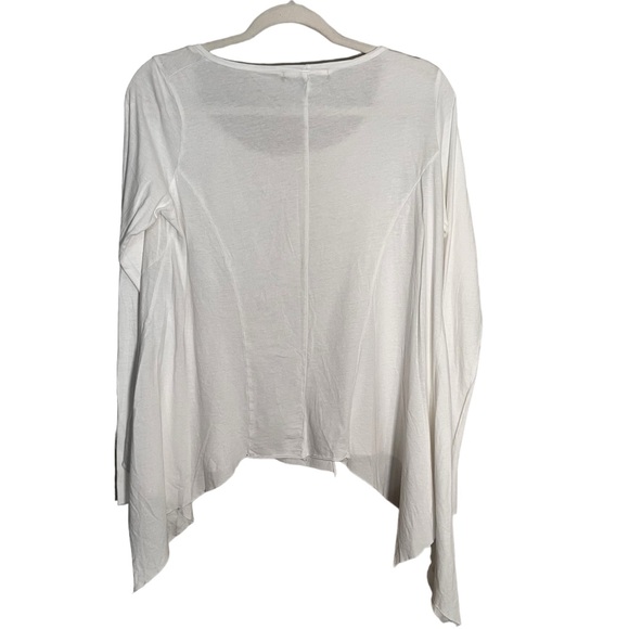 TYSA Long Sleeve White Asymmetrical Y2K Fairy Top - Picture 2 of 9
